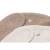 Set van 2 badstof slabben - Bib terry sand/ milky coffee